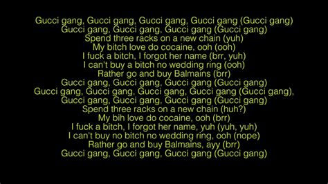 letra gucci gang